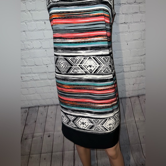 AB Studio Multicolor striped sleeveless dress size 6 - Picture 3 of 10